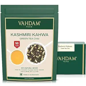 Vahdam Tea Kashmiri Kahwa Masala Chai Tea